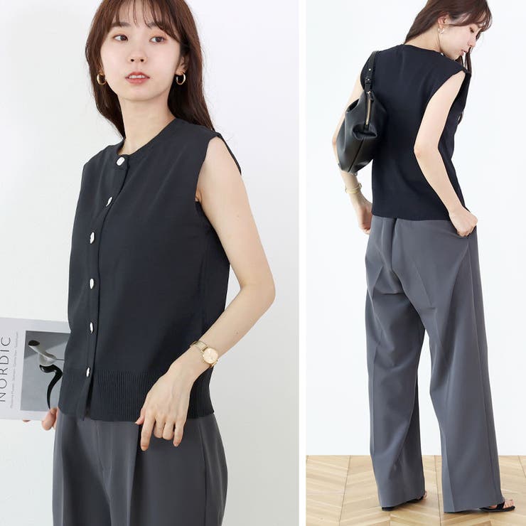 デザインボタンフレンチカーディガン | FUNNY COMPANY＋  | 詳細画像19 