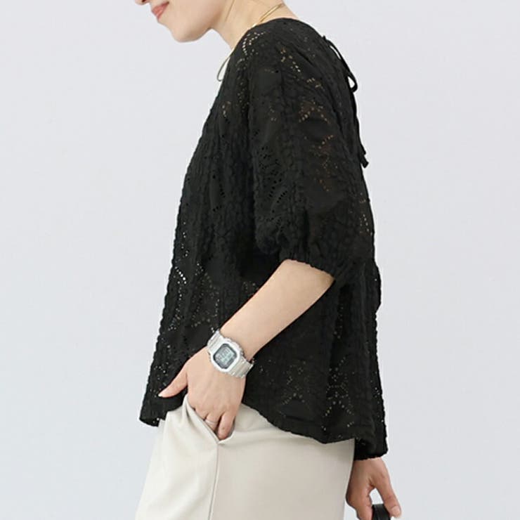 カットレースバックリボンプルオーバー | FUNNY COMPANY＋  | 詳細画像13 