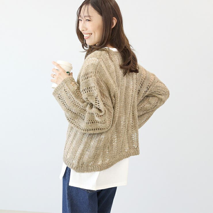 針抜きラメニットプルオーバー | FUNNY COMPANY＋  | 詳細画像16 