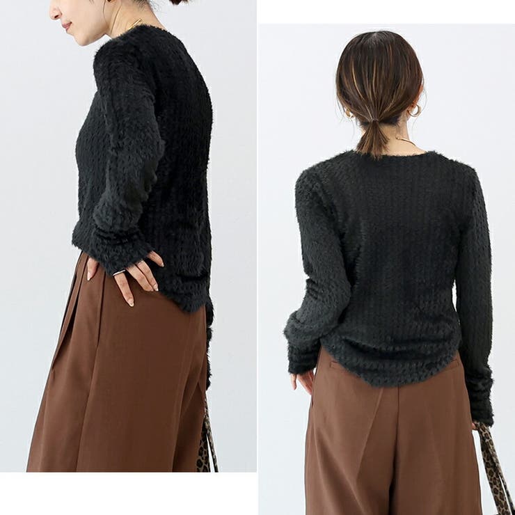 ショートフェザークルーネックプルオーバー | FUNNY COMPANY＋  | 詳細画像18 