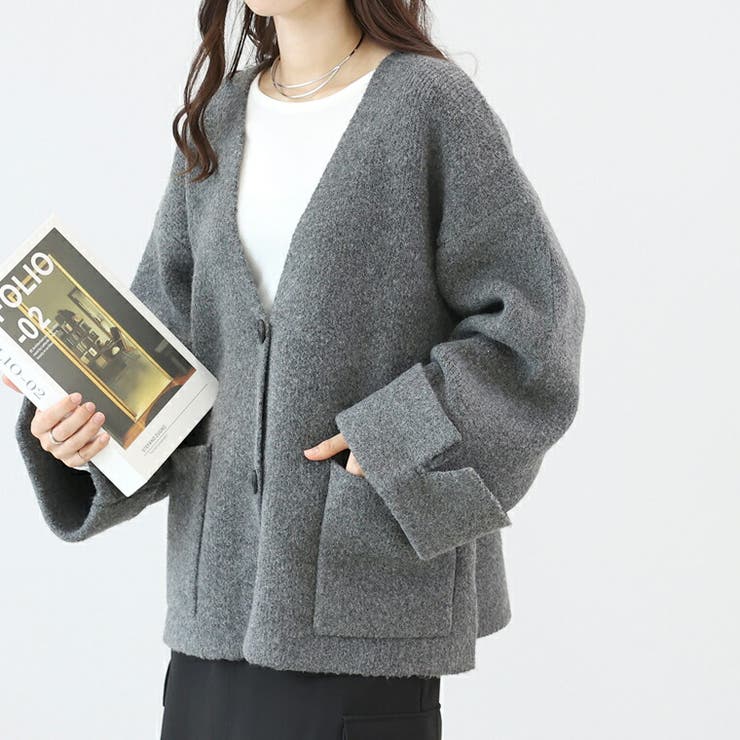 5Gワイドスリーブニットジャケット | FUNNY COMPANY＋  | 詳細画像13 