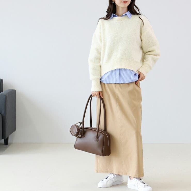 ラウンドヘムブークレー起毛プルオーバー | FUNNY COMPANY＋  | 詳細画像15 