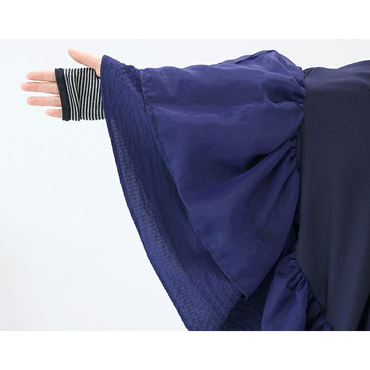 異素材切替フリルブラウス | FUNNY COMPANY＋  | 詳細画像20 