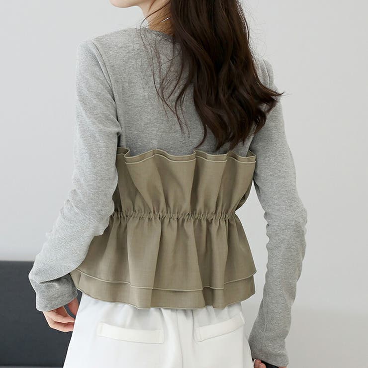 T/Cテレコｘ異素材レイヤードプルオーバー | FUNNY COMPANY＋  | 詳細画像16 