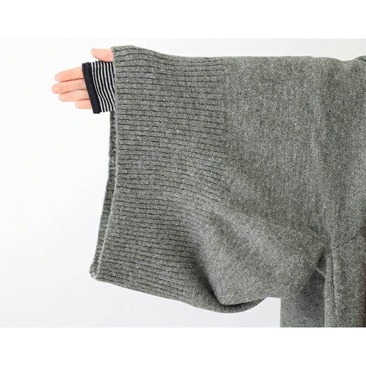 裾ジップリブ使いニットプルオーバー | FUNNY COMPANY＋  | 詳細画像20 