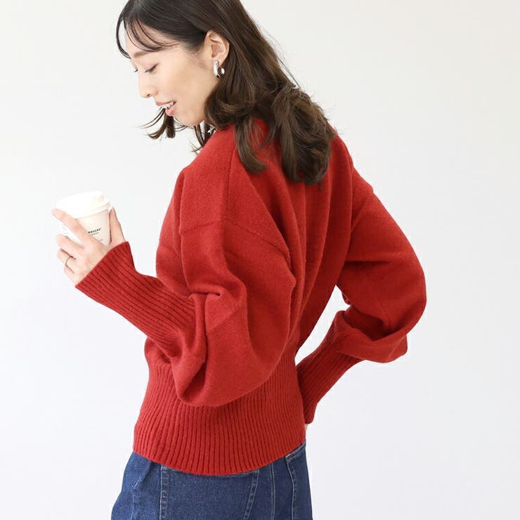 裾ジップリブ使いニットプルオーバー | FUNNY COMPANY＋  | 詳細画像19 