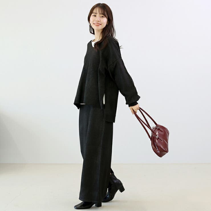 7GサイドスリットVネックニットプルオーバー | FUNNY COMPANY＋  | 詳細画像18 