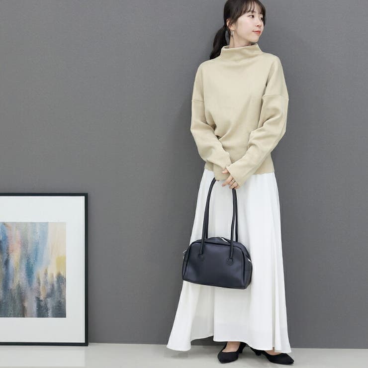 総針編みハイネックドルマンニットプルオーバー | FUNNY COMPANY＋  | 詳細画像18 