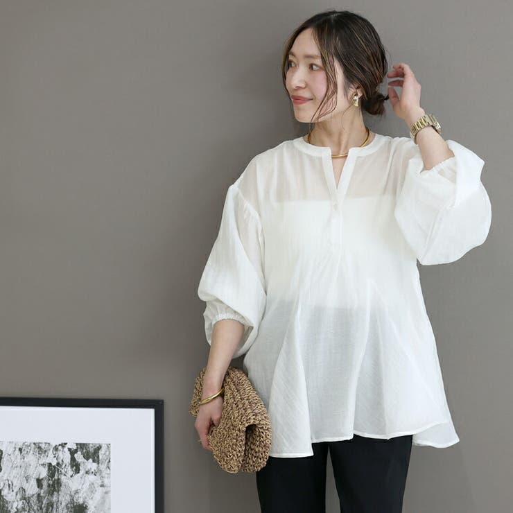 スキッパーペプラムブラウス  | FUNNY COMPANY＋  | 詳細画像13 