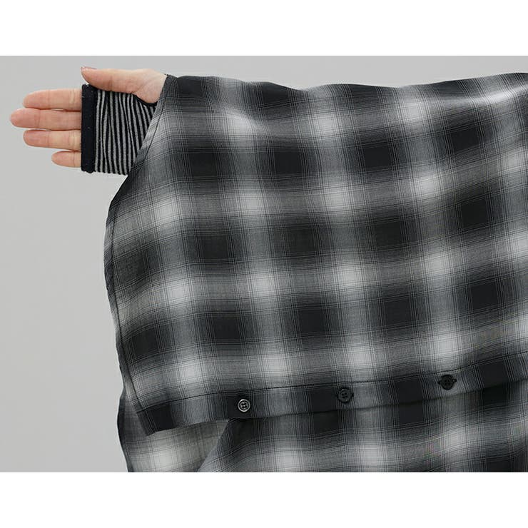 先染めプリントシアーフードシャツ | FUNNY COMPANY＋  | 詳細画像20 