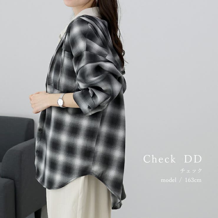 先染めプリントシアーフードシャツ | FUNNY COMPANY＋  | 詳細画像15 