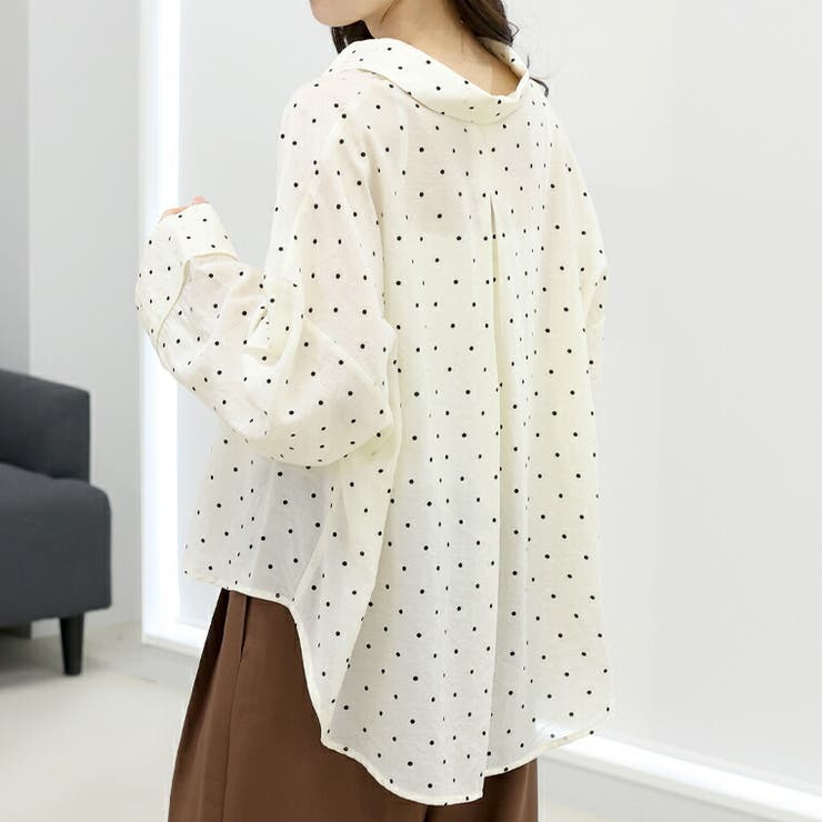 ドットプリントスキッパー前開きシャツ | FUNNY COMPANY＋  | 詳細画像11 
