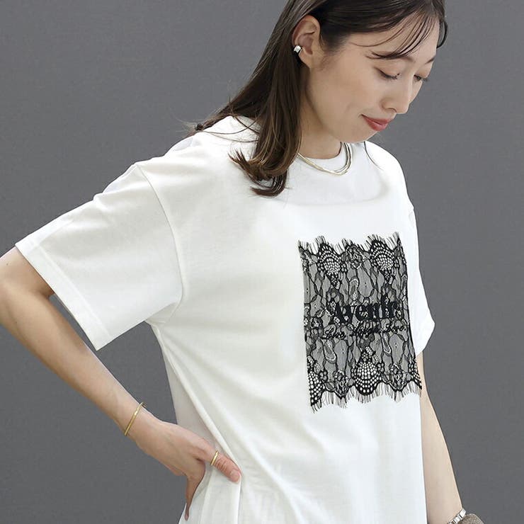 T/C天竺レースロゴ刺繍半袖カットソー | FUNNY COMPANY＋  | 詳細画像18 