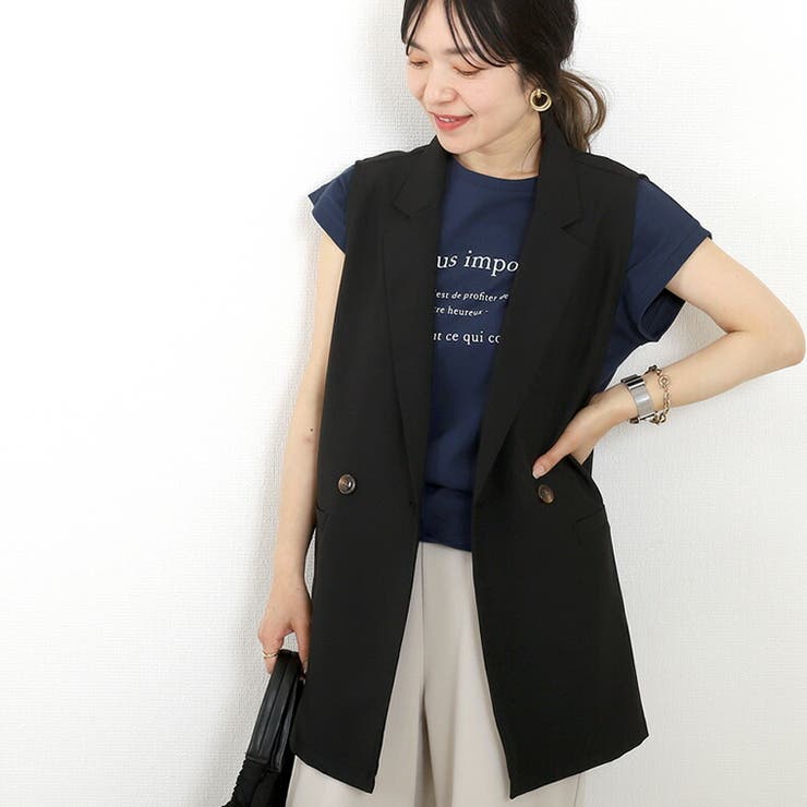 綿天竺ロゴプリントTシャツ