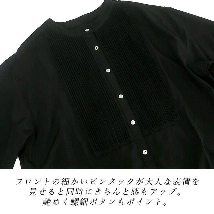 エステルローンピンタックシャツチュニック | FUNNY COMPANY＋  | 詳細画像18 