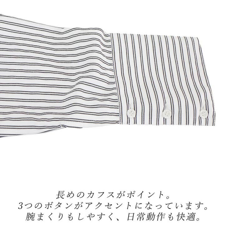 両ポケダブルストライプシャツチュニック | FUNNY COMPANY＋  | 詳細画像18 