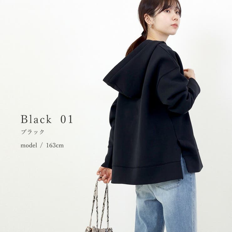 ダンボールスキッパーサイドスリットパーカー[品番：FNYW0002749