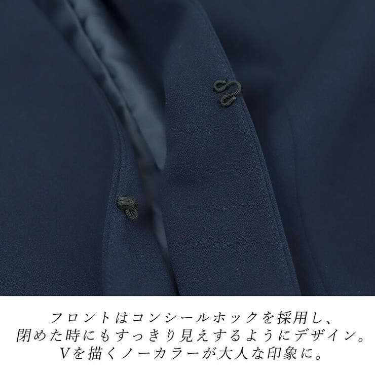 ダブルクロスノーカラージャケット[品番：FNYW0002791]｜FUNNY