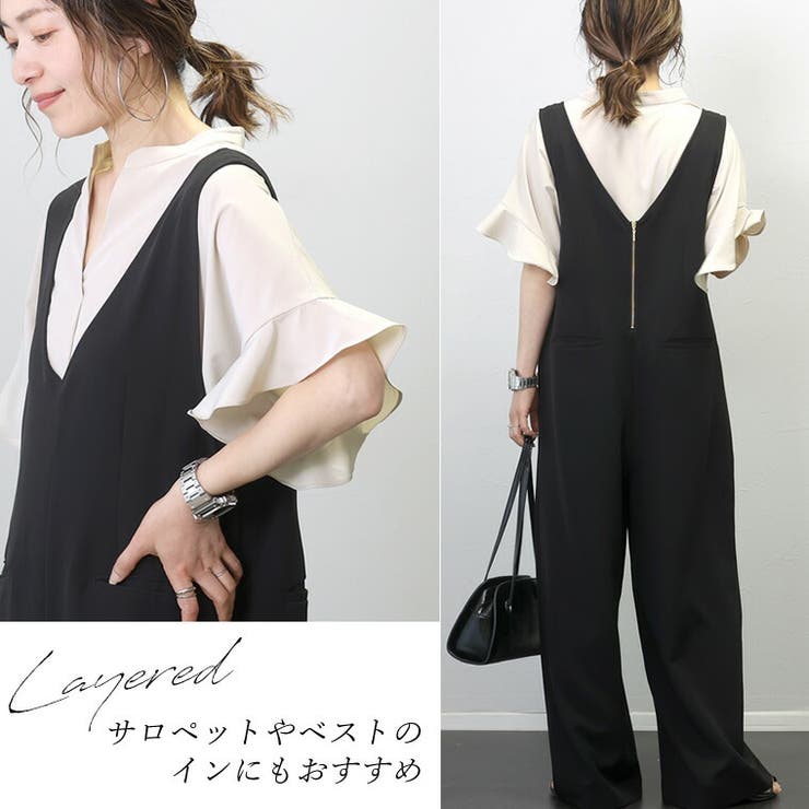 フリルスリーブスキッパーブラウス | FUNNY COMPANY＋  | 詳細画像10 