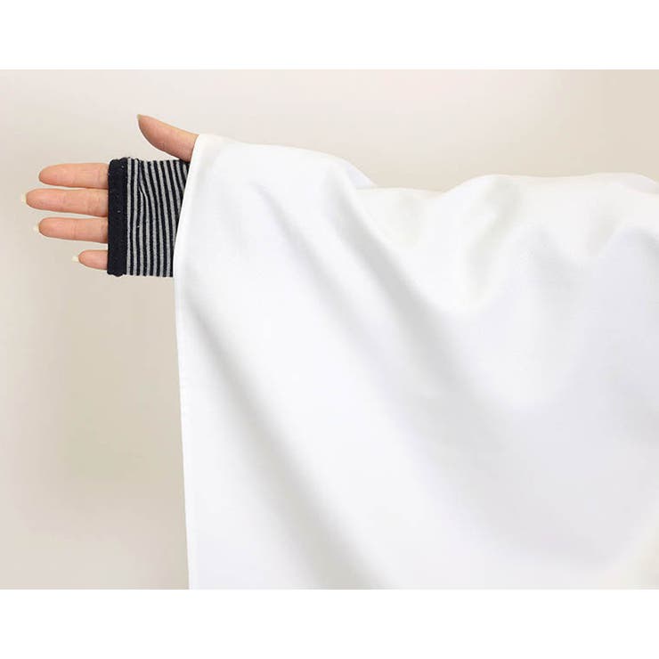 長袖オープンカラー杢無地ドロストブラウス | FUNNY COMPANY＋  | 詳細画像20 