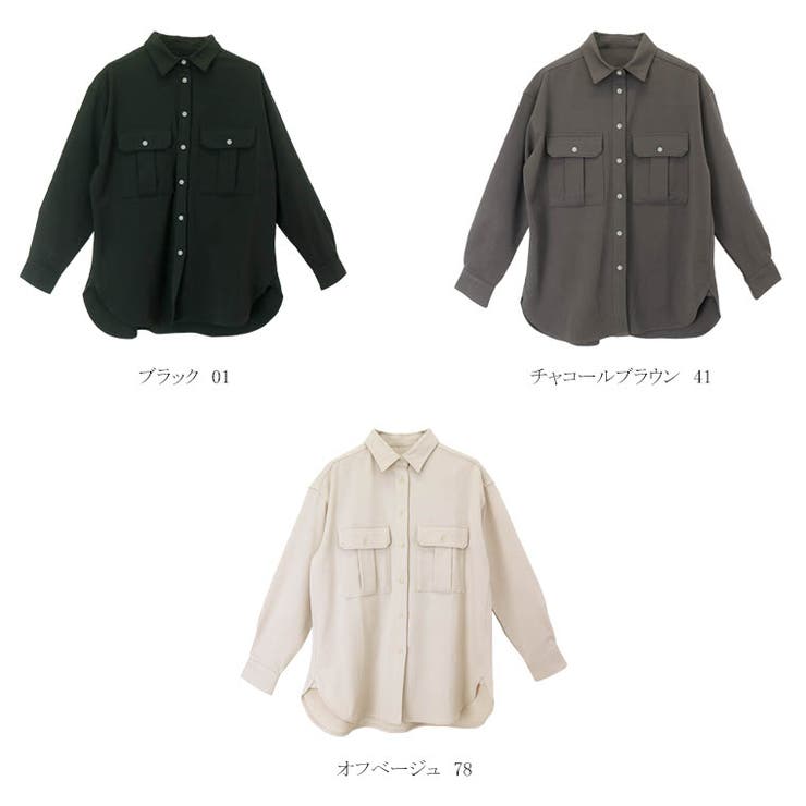 エステルスパン両ポケジャケットシャツ | FUNNY COMPANY＋  | 詳細画像16 