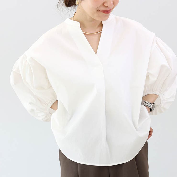 バルーンスリーブスキッパーブラウス | FUNNY COMPANY＋  | 詳細画像11 