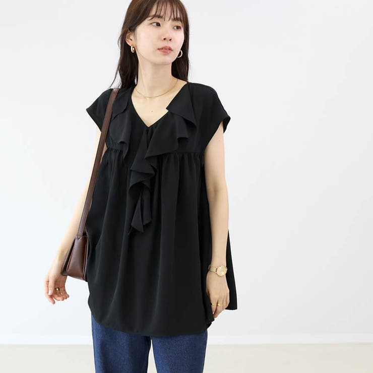 エステルジョーゼットフリルブラウス | FUNNY COMPANY＋  | 詳細画像12 