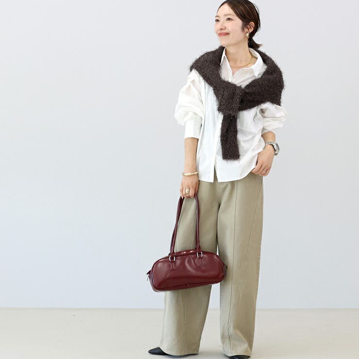 袖タックブロード長袖シャツ | FUNNY COMPANY＋  | 詳細画像16 