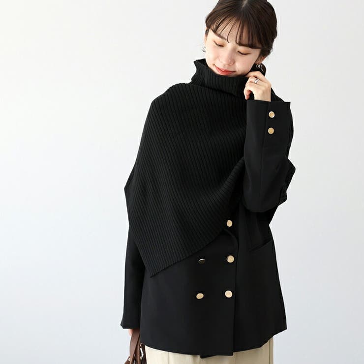 アンチピリングリブ編みケープスヌード | FUNNY COMPANY＋  | 詳細画像13 