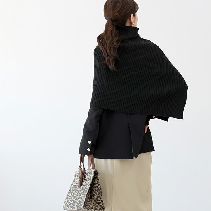 アンチピリングリブ編みケープスヌード | FUNNY COMPANY＋  | 詳細画像20 