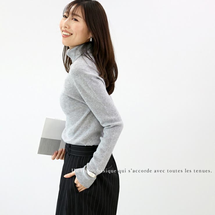 ホールガーメントリブタートルニットプルオーバー | FUNNY COMPANY＋  | 詳細画像11 