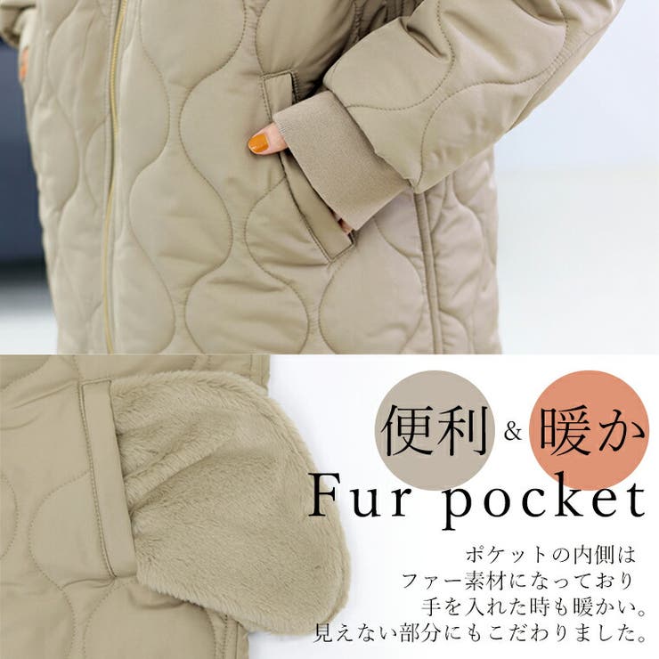 ファーライナー付マルチWAYキルティングコート | FUNNY COMPANY＋  | 詳細画像13 