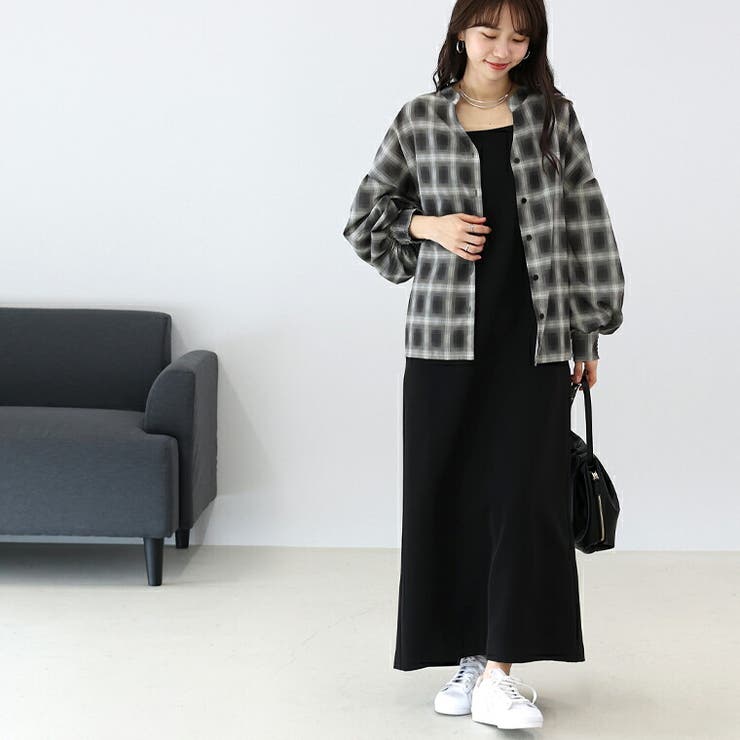 シアーチェックバックフリルブラウス | FUNNY COMPANY＋  | 詳細画像12 