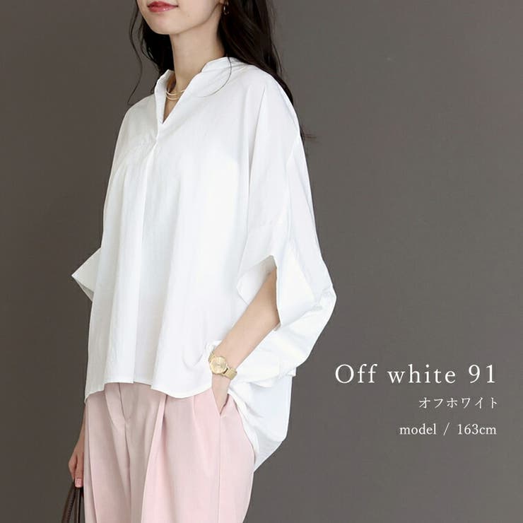 エステルローンバックフリルドルマンブラウス | FUNNY COMPANY＋  | 詳細画像19 