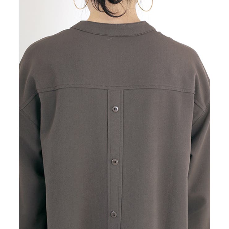 エステルスパン後ろボタンスキッパーシャツチュニック  | FUNNY COMPANY＋  | 詳細画像24 