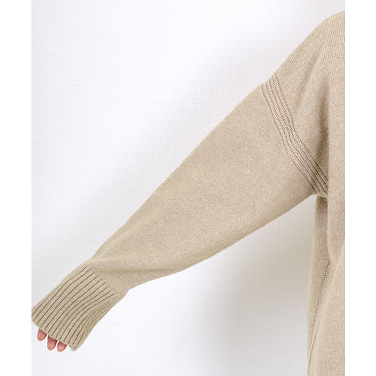 編地切替バックスリットハイネックプルオーバー | FUNNY COMPANY＋  | 詳細画像21 