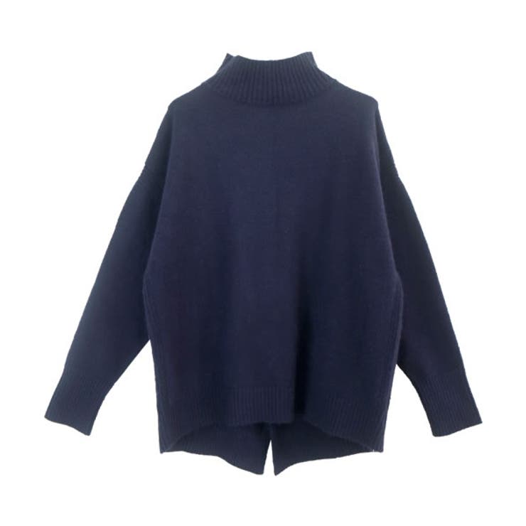 編地切替バックスリットハイネックプルオーバー | FUNNY COMPANY＋  | 詳細画像24 