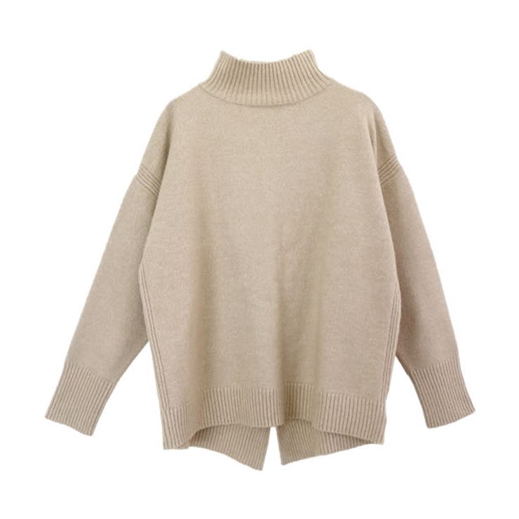 編地切替バックスリットハイネックプルオーバー | FUNNY COMPANY＋  | 詳細画像26 