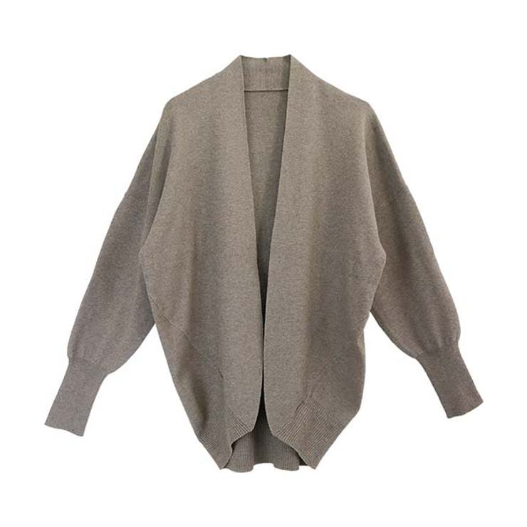 リブ袖ドルマンコクーンカーディガン | FUNNY COMPANY＋  | 詳細画像25 