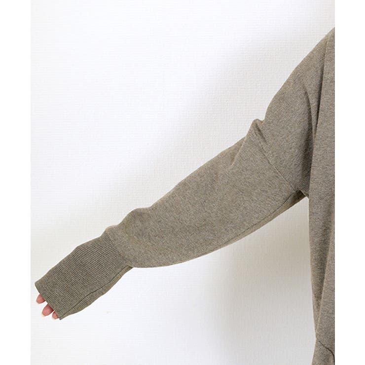 リブ袖ドルマンコクーンカーディガン | FUNNY COMPANY＋  | 詳細画像21 