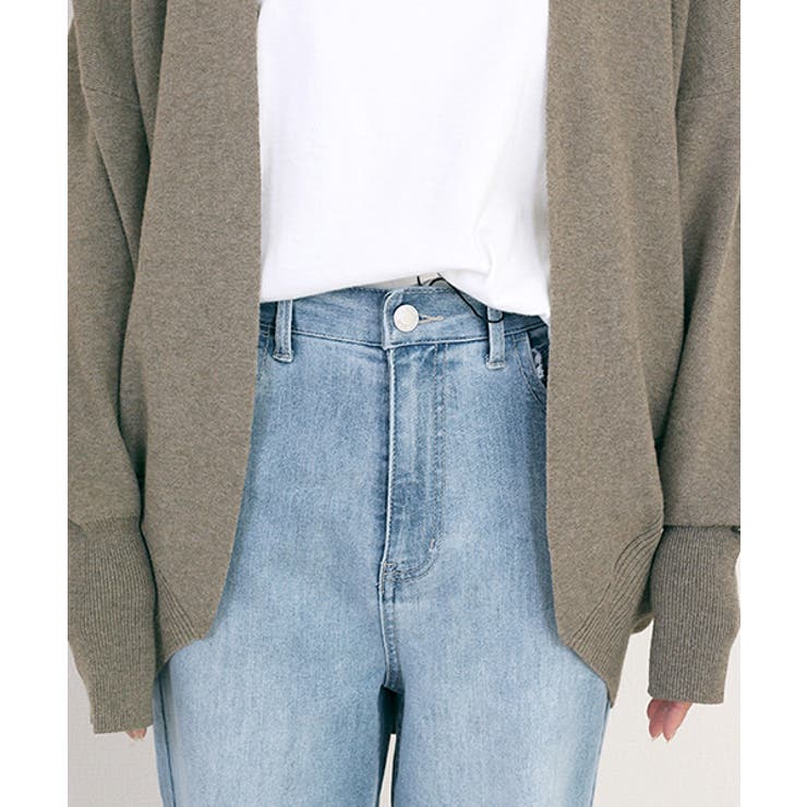 リブ袖ドルマンコクーンカーディガン | FUNNY COMPANY＋  | 詳細画像22 