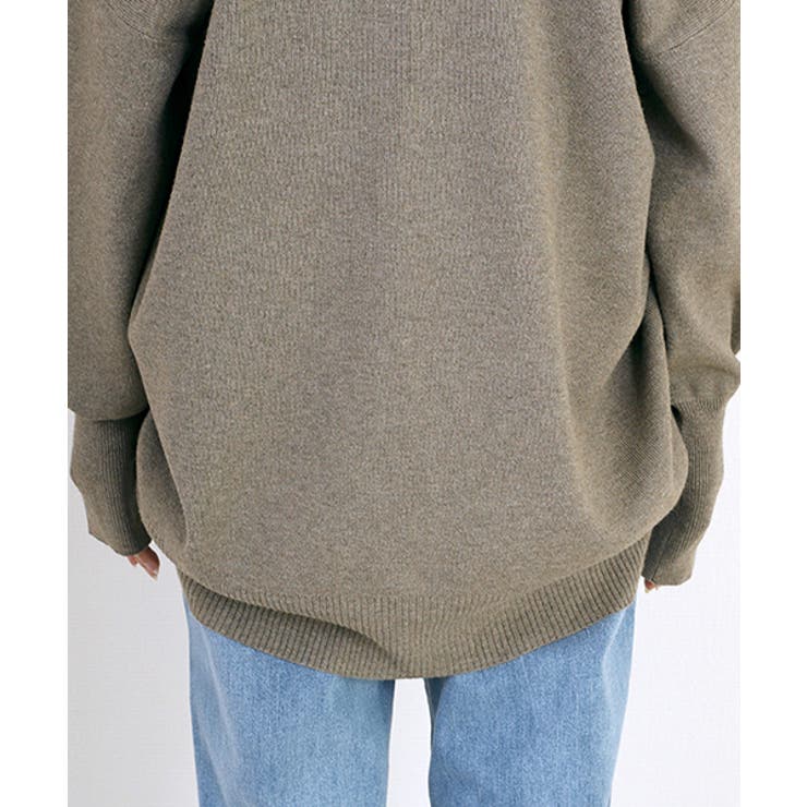 リブ袖ドルマンコクーンカーディガン | FUNNY COMPANY＋  | 詳細画像23 