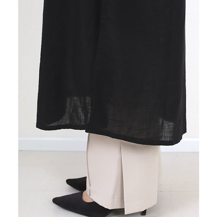 コットンスラブドロスト前開きワンピース | FUNNY COMPANY＋  | 詳細画像23 