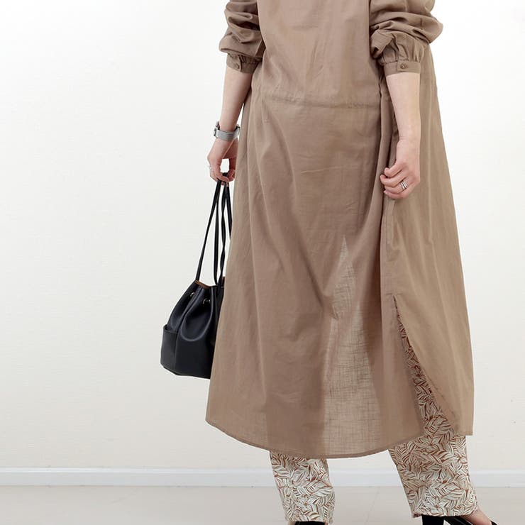 コットンスラブドロスト前開きワンピース | FUNNY COMPANY＋  | 詳細画像8 