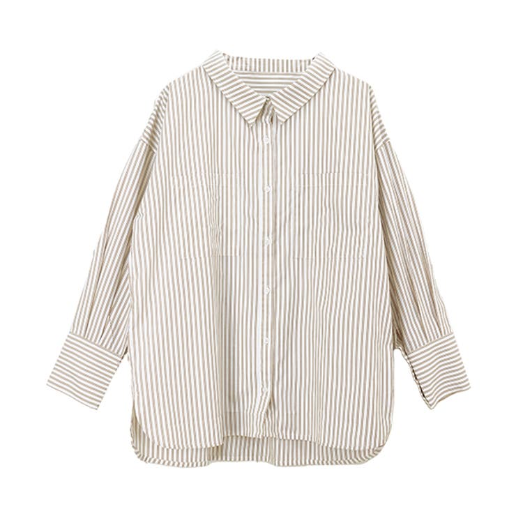 両ポケダブルストライプシャツチュニック | FUNNY COMPANY＋  | 詳細画像25 