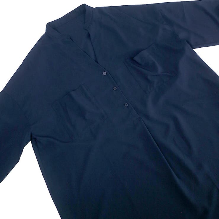 長袖ジョーゼット両ポケスキッパーワンピース | FUNNY COMPANY＋  | 詳細画像16 