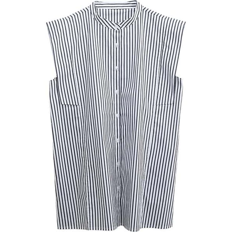 バンドカラースクエアシャツブラウス | FUNNY COMPANY＋  | 詳細画像27 