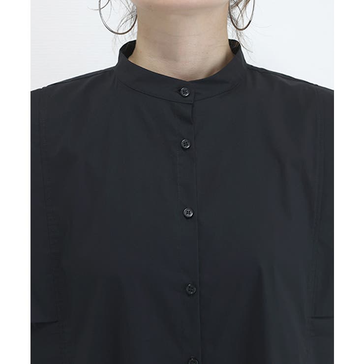 バンドカラースクエアシャツブラウス | FUNNY COMPANY＋  | 詳細画像21 