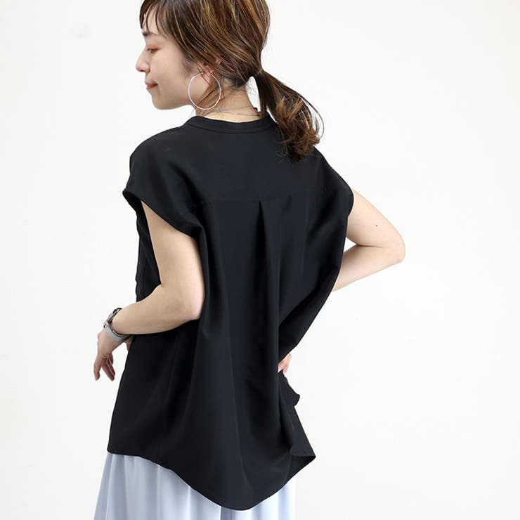 両ポケフレンチスキッパーブラウス | FUNNY COMPANY＋  | 詳細画像5 