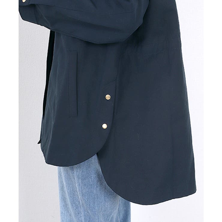 スタンドカラーT/Cピーチサイドボタンマウンテンパーカー | FUNNY COMPANY＋  | 詳細画像23 